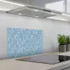 Organisch - Patroon - Blauw keuken achterwand spatscherm klein 900 -3d_schuin