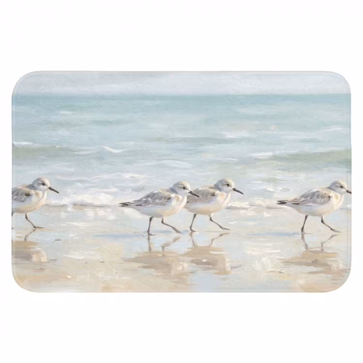 Badematte - Vögel - Strand - Meer