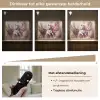 Eenhoorn - Meisje - Roze - Bloemen - Sprookje Light Box met batterij (Wandlamp kind) middel -USP_dimbaarNL