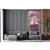 Doorkijk - Parijs - Eiffeltoren - Roze - Kersenbloesem fotobehang vinyl groot -bank