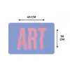 Art - Roze - Blauw Placemat vinyl groot -specs