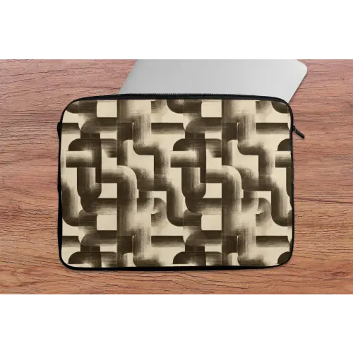 Abstract - Retro - Zwart laptophoes neopreen klein 279 -tafel