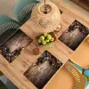 Kersthoekdecoratie - Dennenappels - Lichtjes Placemat vinyl groot -zzsfeer5_Kitchenyeah-website