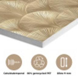 Patroon - Waaier -  Goud PET vilt klein 837 -closeup_NL