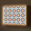 Traditioneel - Tegel - Oranje Light Box met batterij (Wandlamp) middel 907 -z3d_website
