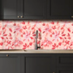 Botanisch - Bloemen - Rood keuken achterwand 2 middel 871 -sfeer1