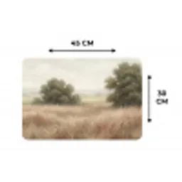 Landschap - Minimalistisch - Beige Placemat vinyl groot -specs