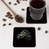 Gipskruid - Bloemetjes - Wit - Minimalistisch onderzetter kurk middel -sfeer2