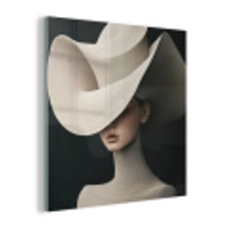 Vrouw - Golvende - Hoed plexiglas 5mm klein -z3d