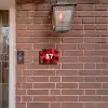 Rode bloemen - Traditioneel Naambord Rechthoek middel -sfeer7-rechthoek-S