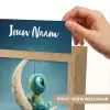 Maan - Ruimtewezen - Blauw Light Box met kabel (Kinderlampje) klein -USP_websiteprintNL