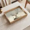 Pluis - Vrouw - Beige Dienblad Rechthoek middel -sfeer1
