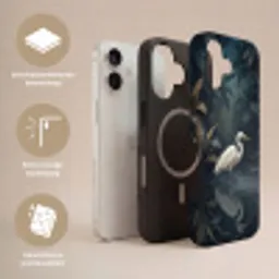 Reiger - Water - Natuur - Modern - Wit Toughcase MagSafe Apple iPhone 17 klein -USP_Lagen_NL