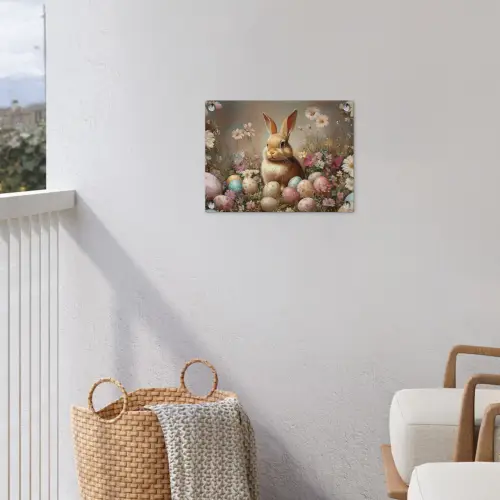 Paashaas - Lente - Paaseieren tuinposter los doek klein -sfeer8