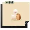 Alpaca - Egel - Bruin - Knuffelen Inductie beschemer met haakjes middel -3d