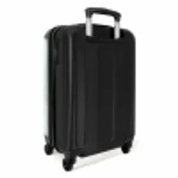 Groen - Marmer - Vloeiende aders NBS - Handbagage koffer - Volwassenen Unisex middel -achterkant
