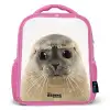 Zyon Zeehond Kinderrugzak - Roze middel -3d