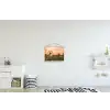 Paardenbloem - Zonsondergang - Veld textielposter latten blank klein -kinderkamer