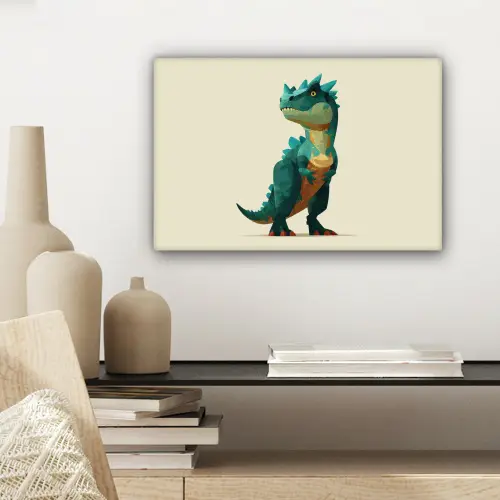 Stekels - Dino - Blauw - Gespierd canvas 2cm klein -sfeer6