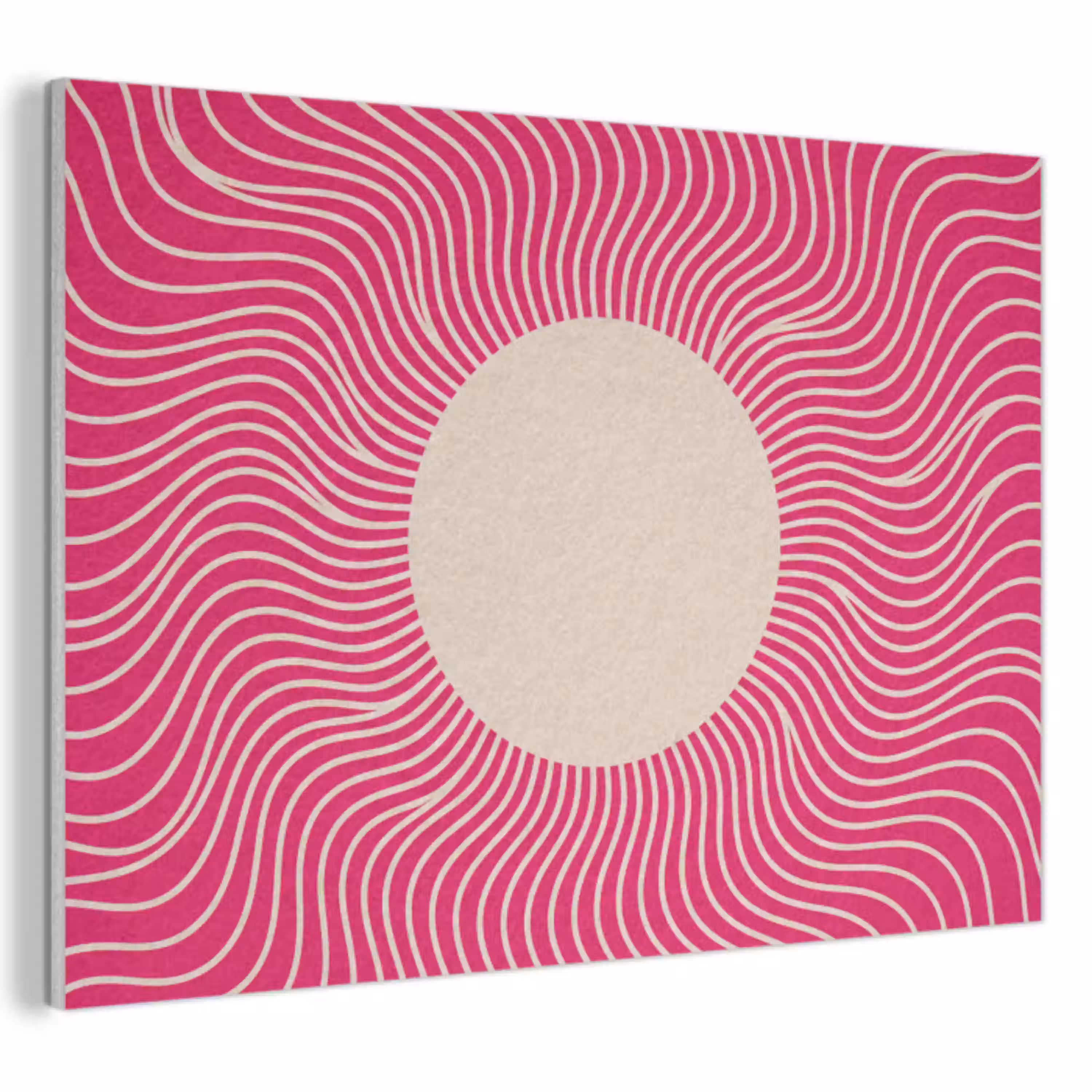 Abstract - Patroon - Roze PET vilt klein -3d