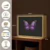Vlinder - Paars - Levendig Light Box met batterij (Wandlamp) middel -USP_websiteoverzichtNL
