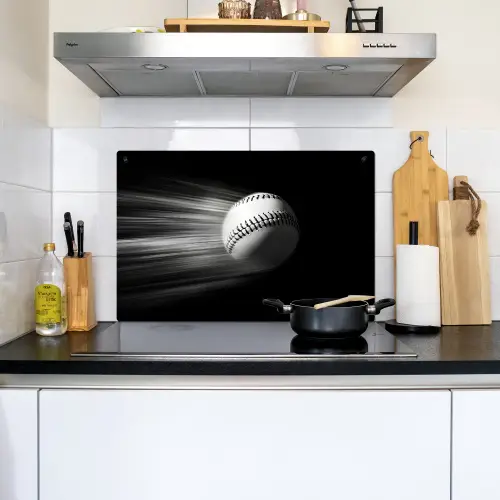 Honkbal - Wit - Vliegt Inductie beschemer met haakjes klein -sfeer2