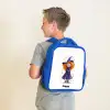 Sterrenmagie met krullen Kinderrugzak - Blauw middel -sfeer2