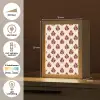 Botanisch - Patroon - Bordeaux Light Box met kabel (Tafellamp) klein 925 -USP_NL