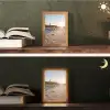 Zon - Duinen - Strand - Vuurtoren Light Box met kabel (Tafellamp) klein -sfeer3