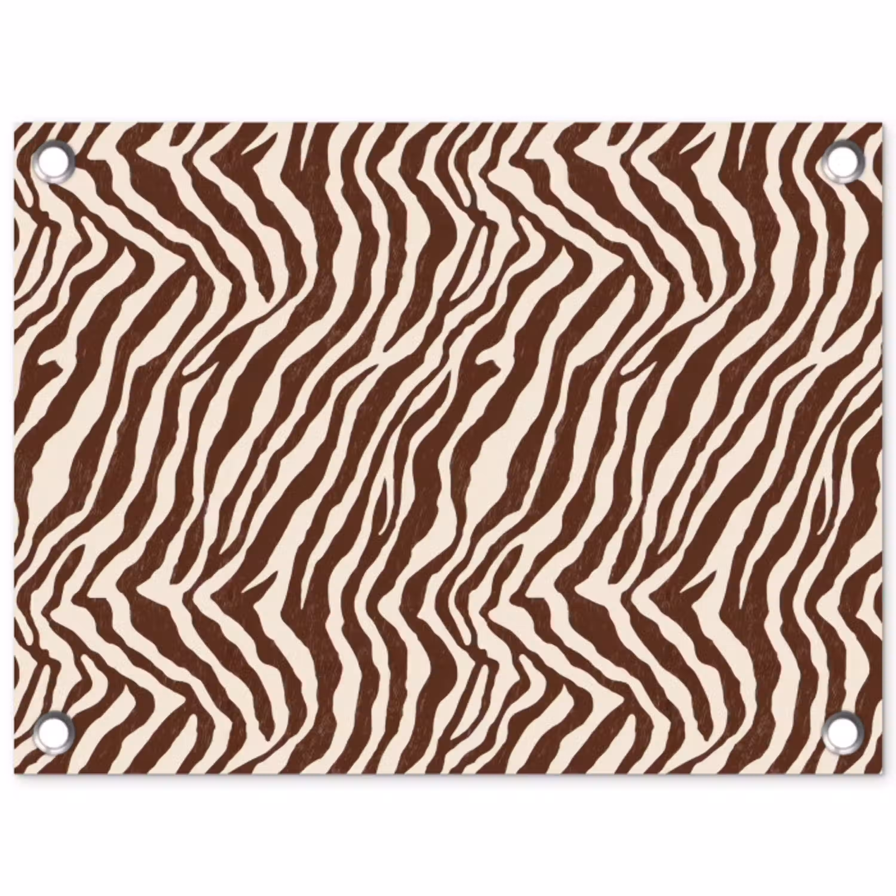 Zebra - Patroon - Zwart - Wit tuinposter los doek klein 239 -3d