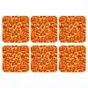Abstract - Verf - Rood onderzetter kurk middel 366 -3d