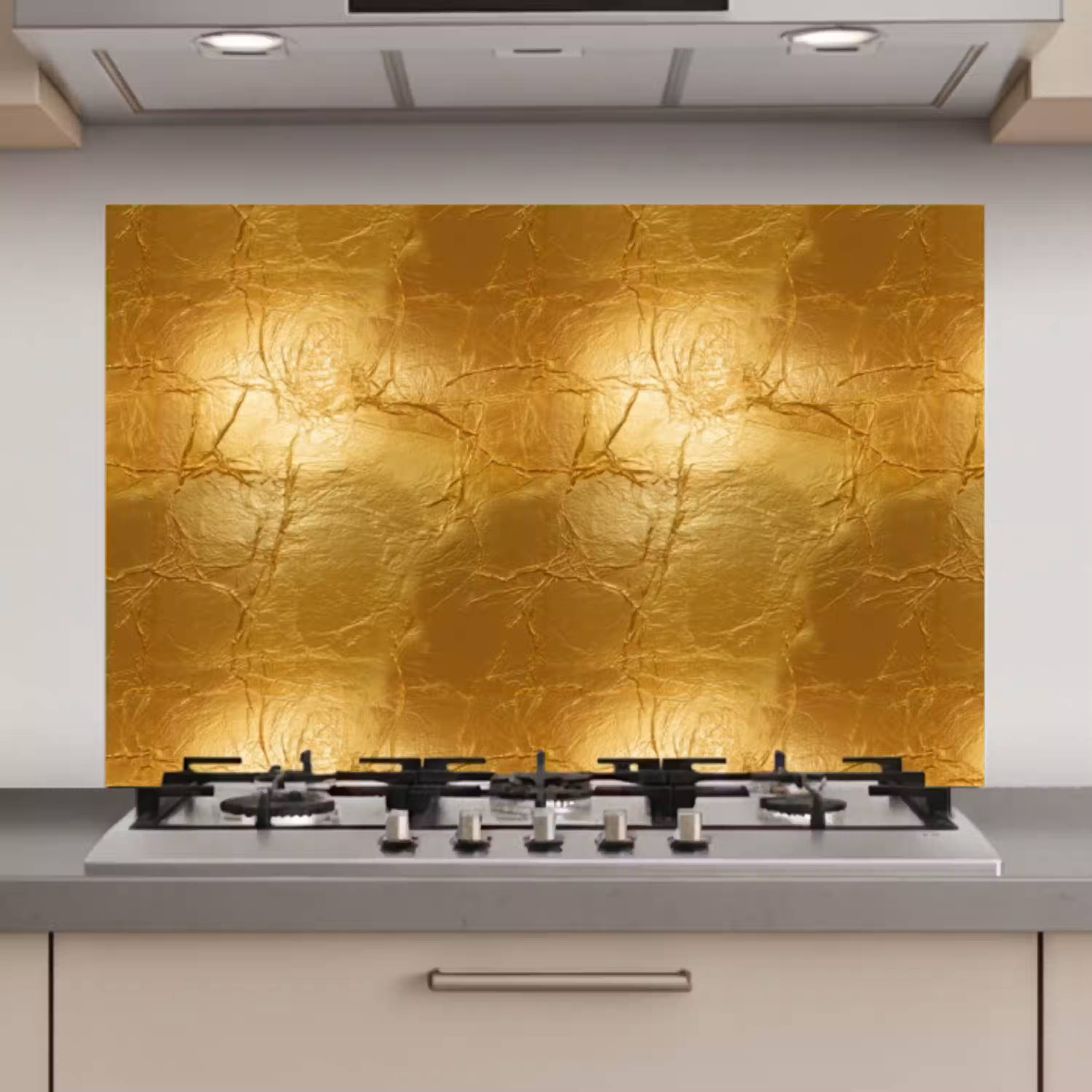 Bladgoud - Vintage - Textuur - Warm Goud keuken achterwand spatscherm klein 900 -3d_website