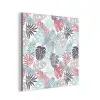 Monstera - Pastel - Bladeren - Tropical aluminium wit klein -3d