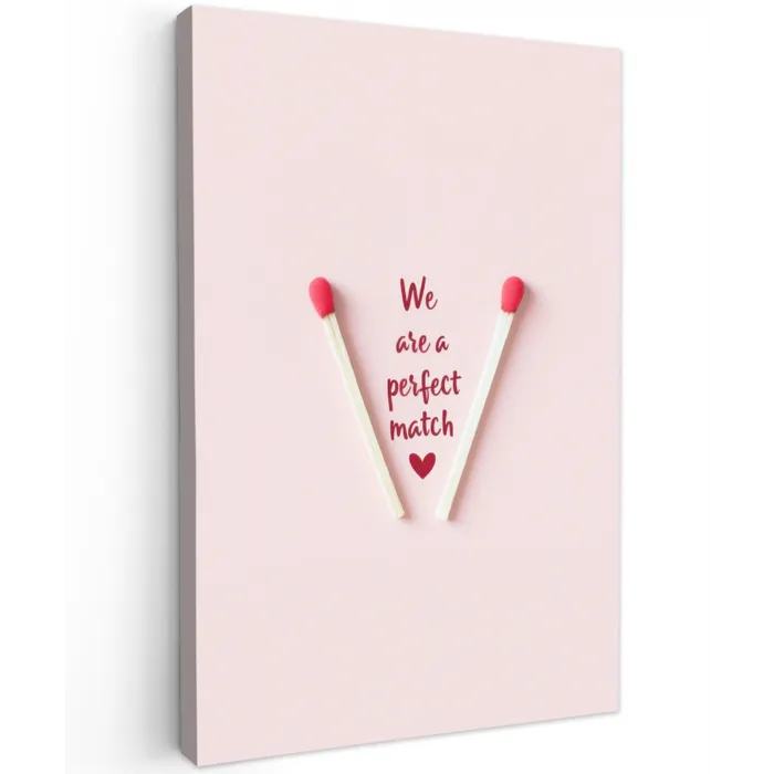 Perfect - Minimalistisch - Valentijn canvas 2cm klein -z3d