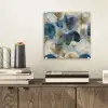 Bladeren - Abstract - Goud - Blauw plexiglas 5mm klein -sfeer1