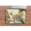 Bloesems - Wit - Zonnestralen -  Bloemblaadjes laptophoes neopreen klein -tafel