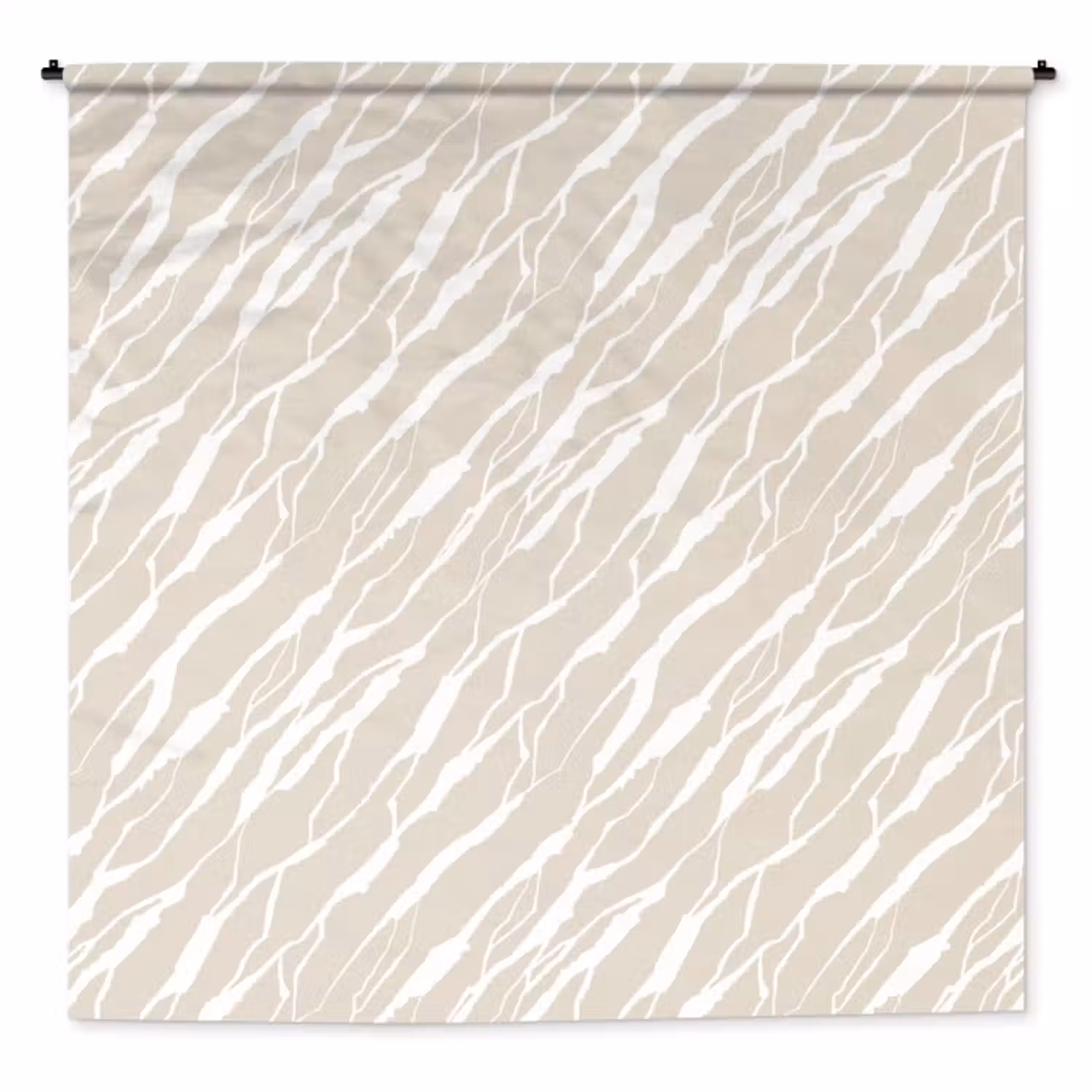 Wandkleed - Beige - Wit - Patroon - Structuur