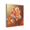 Glazen - Bloem - Zonlicht aluminium wit klein -3d