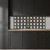 Abstract - Retro - Kleurrijk keuken achterwand 2 middel 871 -sfeer1