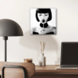 Vrouw - Lolly - Zwart - Wit aluminium wit klein -sfeer5