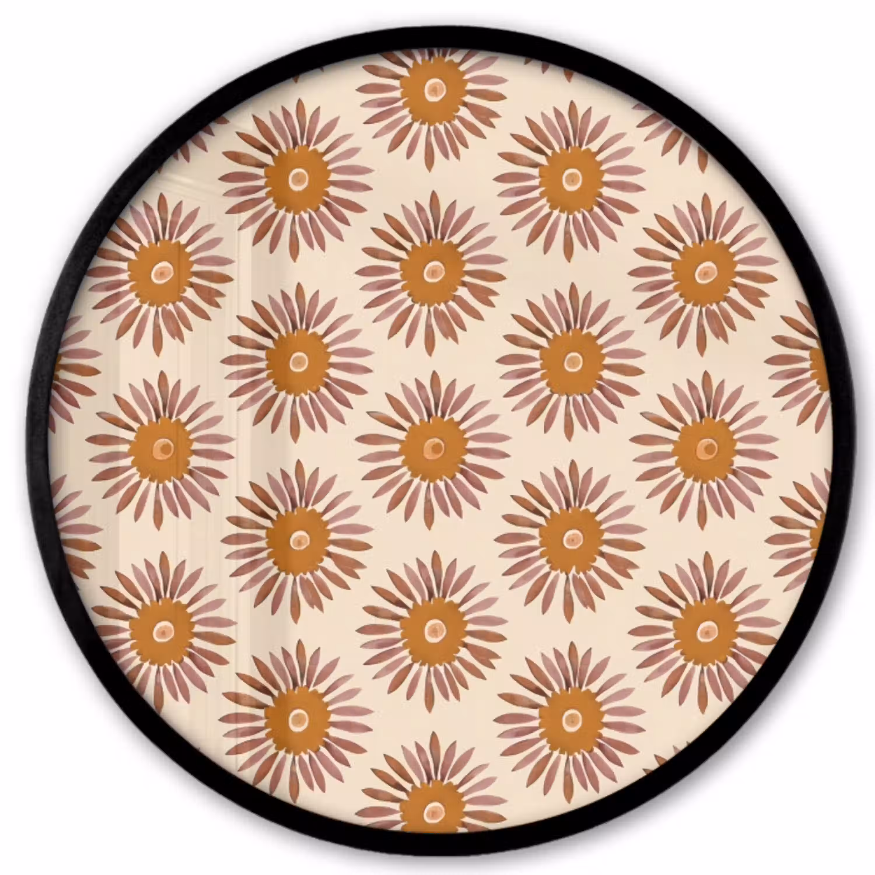 Patroon - Retro - Bruin Fotolijst rond zonder passe partout klein 856 -3d