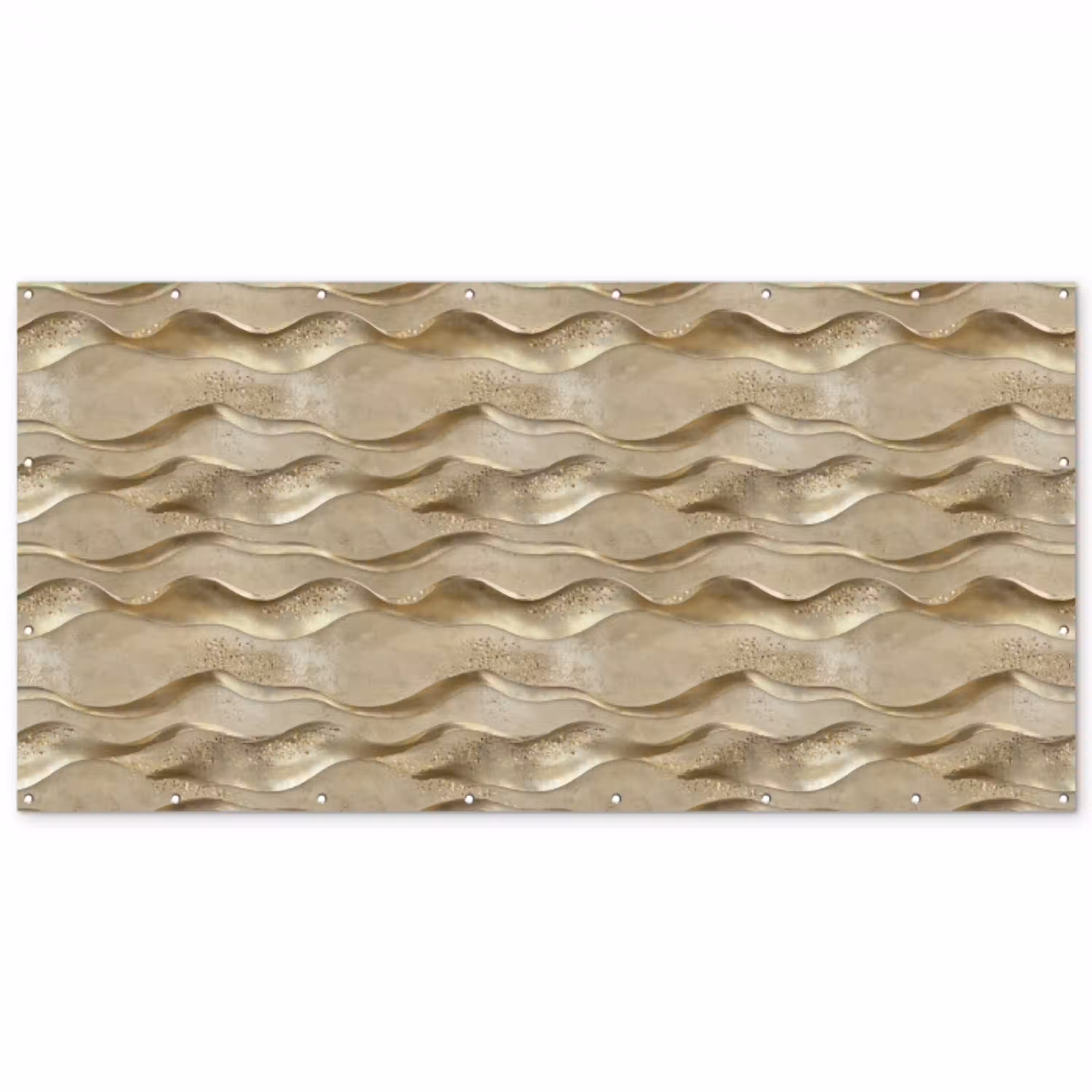 Golven - Patroon - Goud Balkonbeschermer Duitsland klein 596 -zz_3d