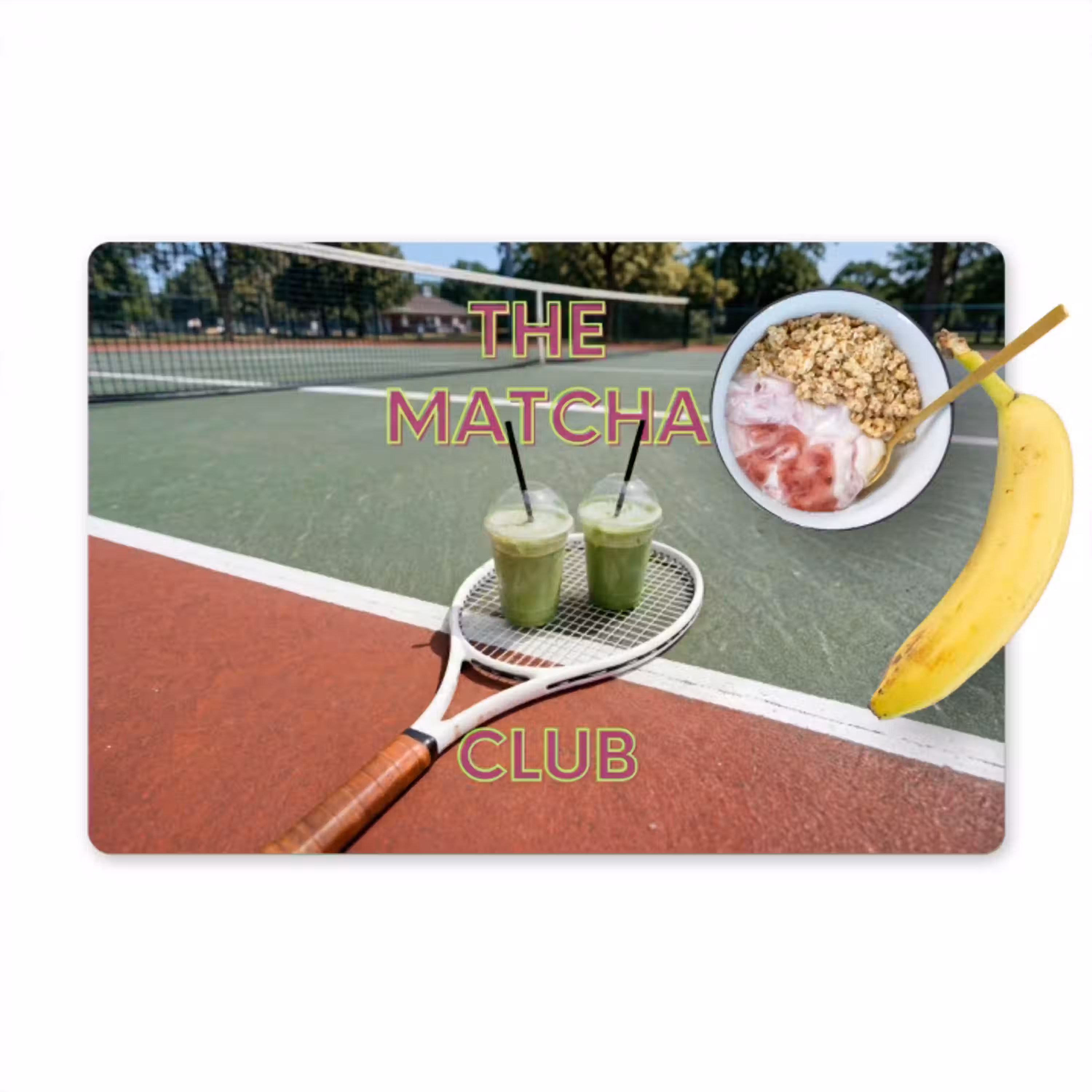 Matcha Club - Tennis - Matcha Placemat vinyl groot -zzzproduct_Kitchenyeah-website