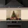 Kerstboom - Versierd - Kleurrijk keuken achterwand spatscherm klein -sfeer1