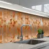 Metaal - Grijs - Oranje - Roest keuken achterwand 2 middel 871 -3d_schuin