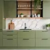 Wit - Goud - Marmer - Aders keuken achterwand 2 middel 871 -sfeer3