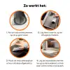 Patroon - Kip - Paaseieren Inductie beschermer vinyl 3mm klein -zzzzzzz-td-werking