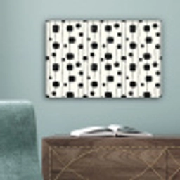 Grafisch - Modern - Zwart canvas 2cm klein 34 -sfeer4