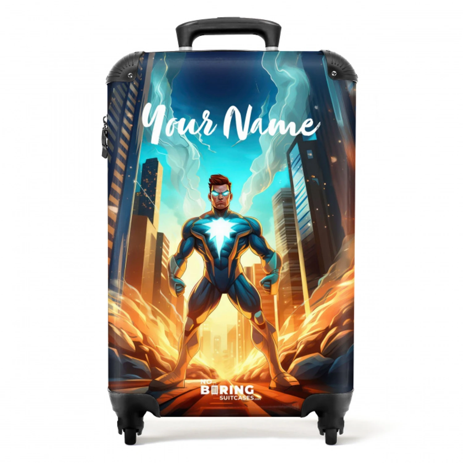 City superhero NBS - Handbagage koffer - Kinderen Unisex middel -productfoto_recht