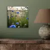 Bloemen - Zomer - Korenbloem - Blauw - Zon - Wolken aluminium wit klein -sfeer2
